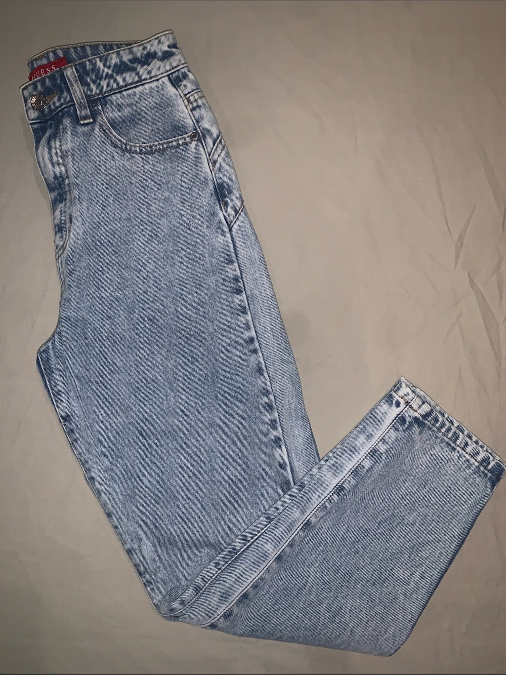 Guess Light Wash Blue High-Rise Jeans